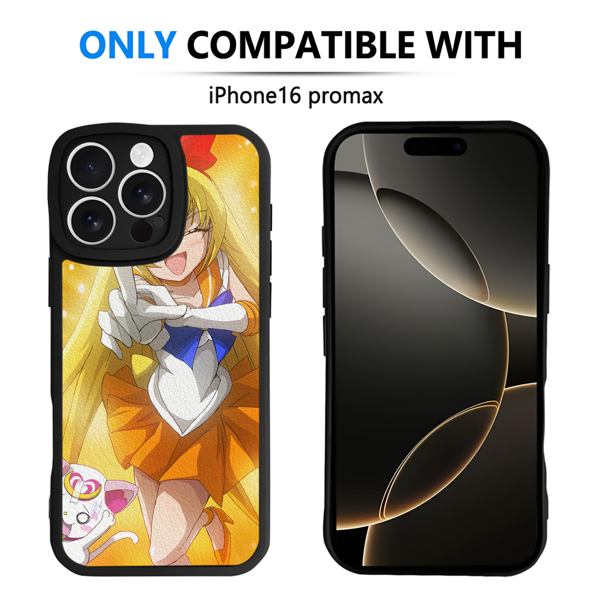 （画像用） 美少女戦士セーラームーン Sailor Moon 【iPhone 16シリーズ対応】シリコンスマホケース（レザー調） 材質：シリコン